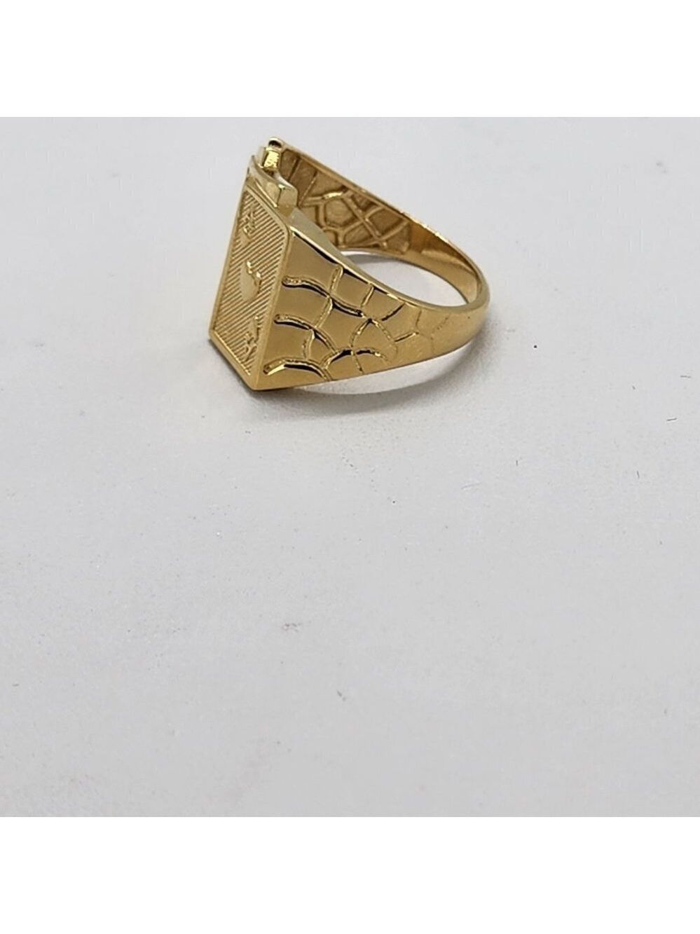 Brand New Sterling Silver 925 Royal Flush Poker Nugget Ring - Picture 4 of 5